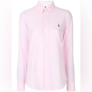 Pink and white striped Ralph Lauren Oxford shirt, never worn